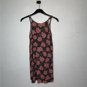 O'Neill Pink and Gray Floral Top Size M